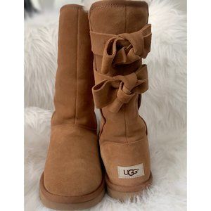 Uggs Allegra Bow II Tall Boots NWOT